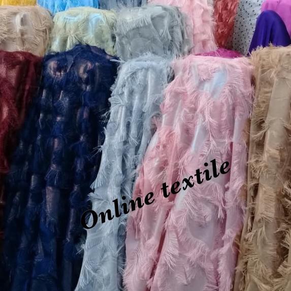 Terlaris Kain Bahan Sifon Rubiah Bulu Bahan Busana Wanita Gaun Gamis Dll Shopee Indonesia