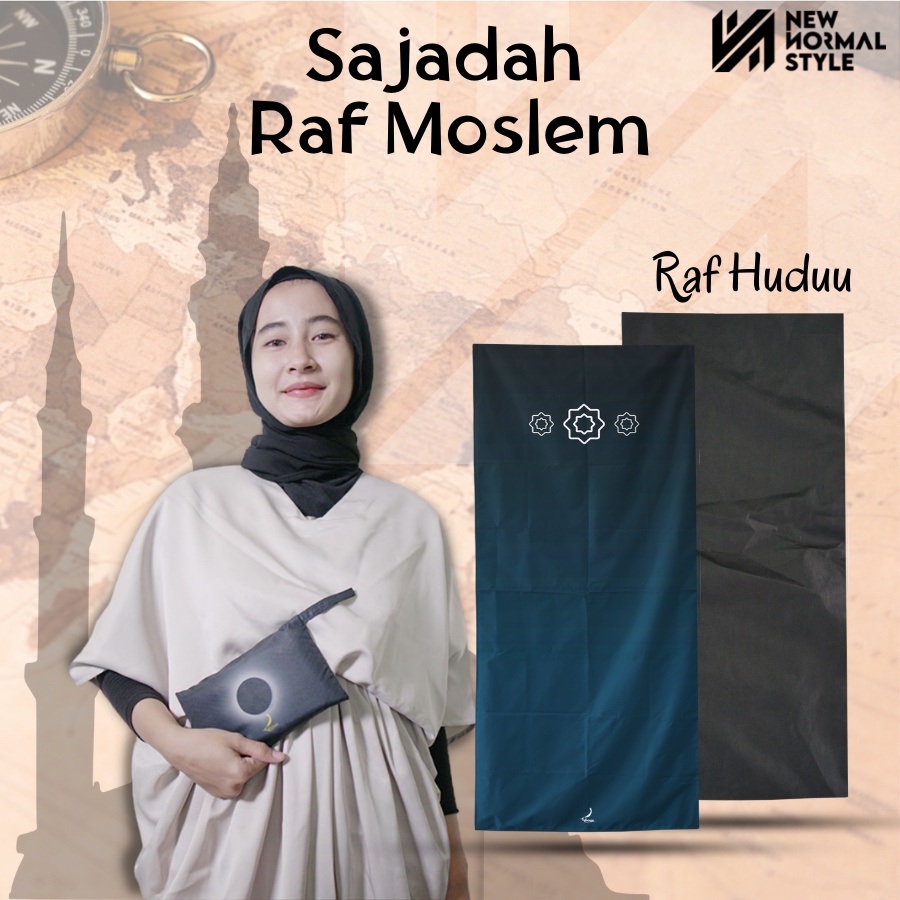 RAF HUDU' Sajadah Sejadah Travel Traveling Couple Pouch Premium Polos Pria Wanita Murah Dewasa Lipat