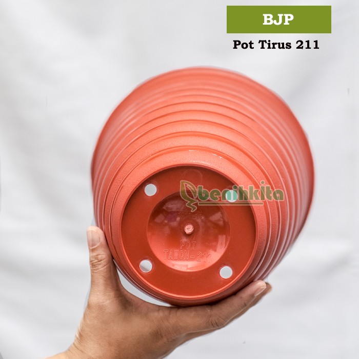 Pot Tanaman-Bunga Tawon Ori Tirus/Pirus 211 Coklat (BJP)