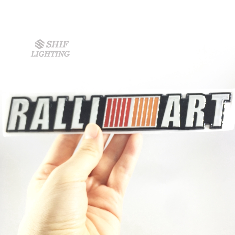 1pc Stiker Emblem Logo RALLIART Kualitas Tinggi Untuk Bagasi Belakang Mobil MITSUBISHI