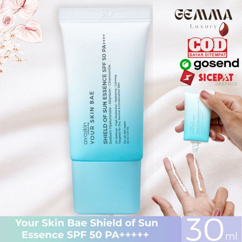 (GOSEND/COD) Avoskin YSB Shield of Sun Essence SPF 50 PA++++ 30ml 5ml - SUNSCREEN / TABIR SURYA