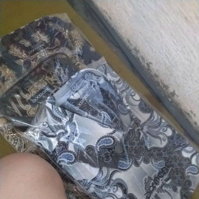 Kemeja Batik Pria Lengan Pendek Bs01 Katun Motif Modern Dixmont Semi Slimfit Premium