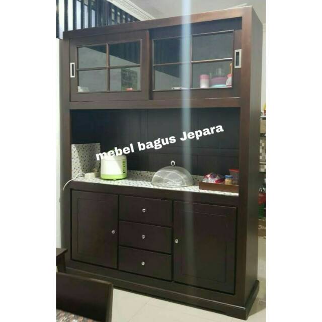 Lemari rak dapur, rak dapur jati, kichen set