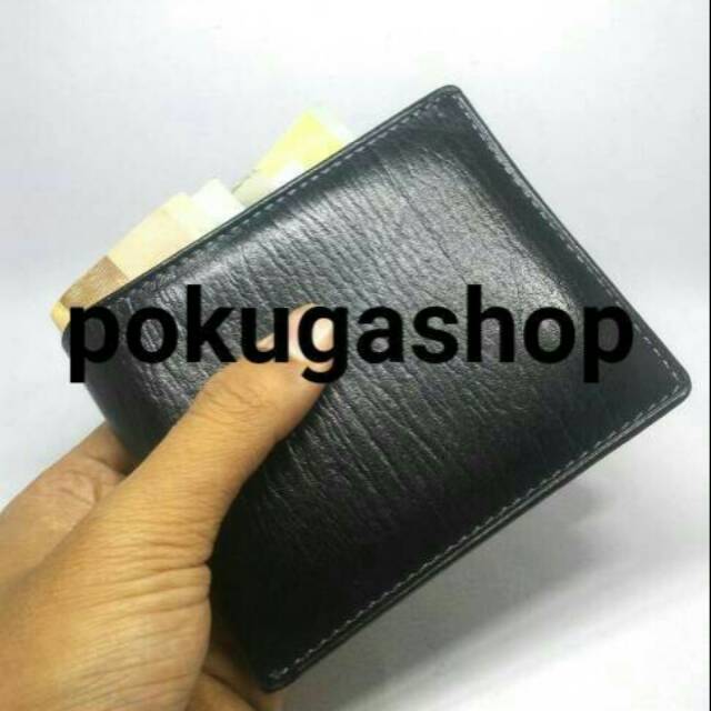 Dompet kulit pria asli kulit motif serat kayu hitam /dompet pria /dompet kulit garut /dompet murah