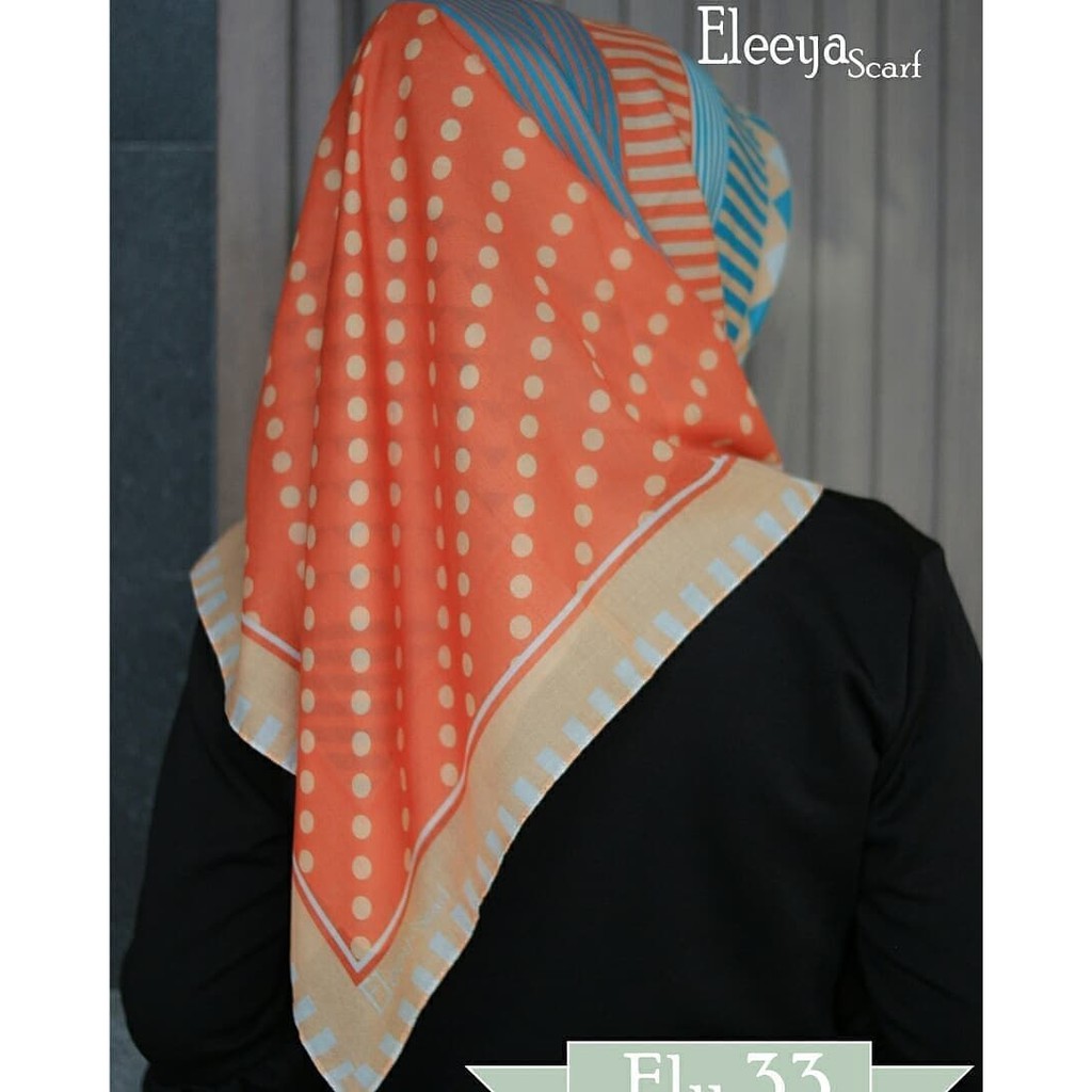 HIJAB SEGIEMPAT MOTIF ELY 33 II Eleeya Scarf