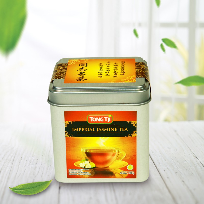 Tong Tji Imperial Jasmine Tea 100g, Teh Seduh per Kaleng