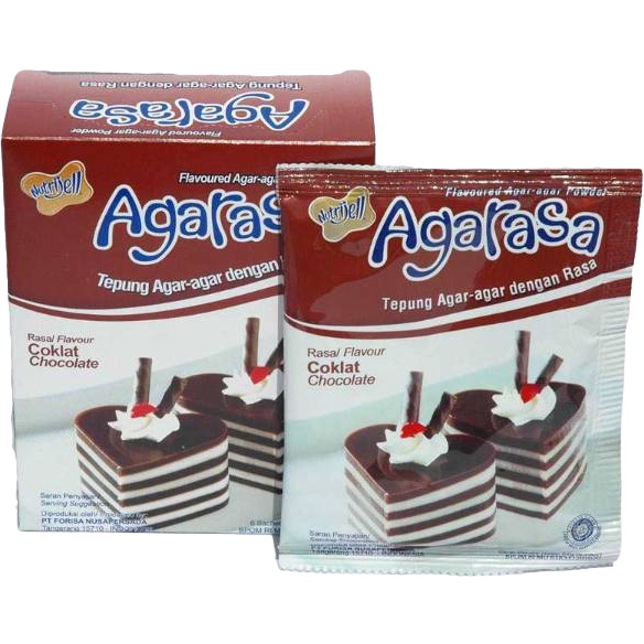 

Agarasa Chocolate 22gr Nutrijell Tepung Agar-agar dengan Rasa Coklat