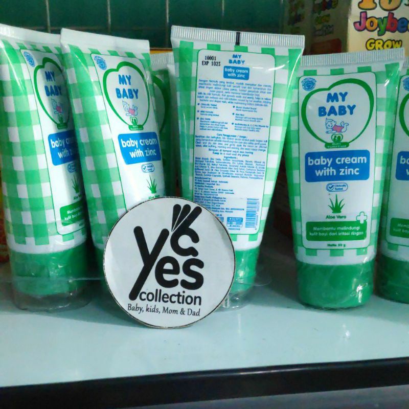 Diaper rash cream my baby 50 g kream krim With Zinc ruam popok aloe vera mom kemerahan iritasi bayi anak kids