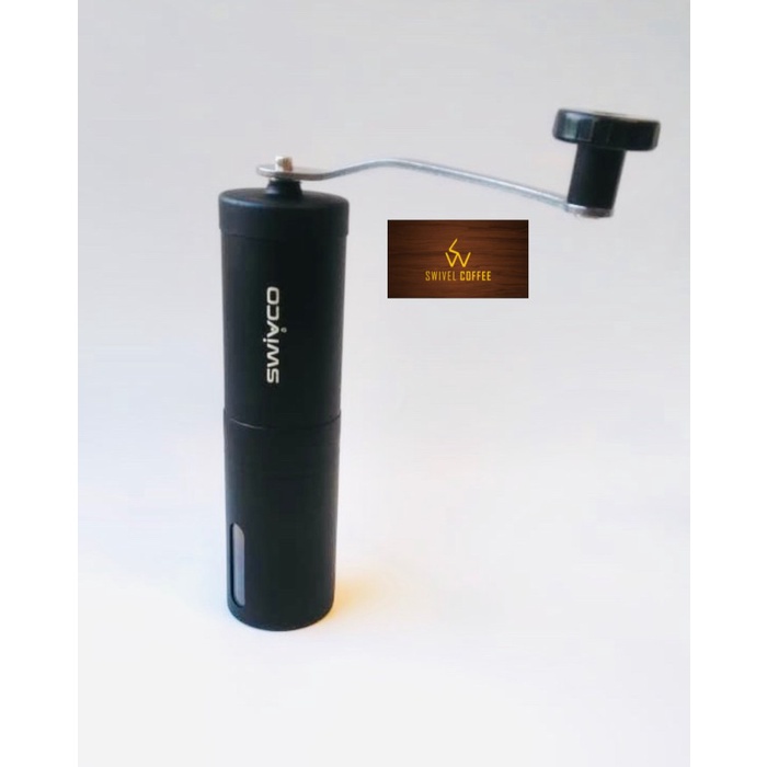 Cindiashope Coffee Grinder Manual Stainless Black Swivco , Cg-Sw5003.