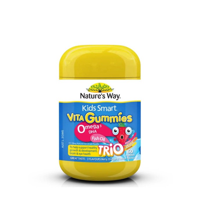 Nature's Way Kids Smart Vita Gummies Omega 3 Fish Oil TRIO / Natures Way Omega3 TRIO