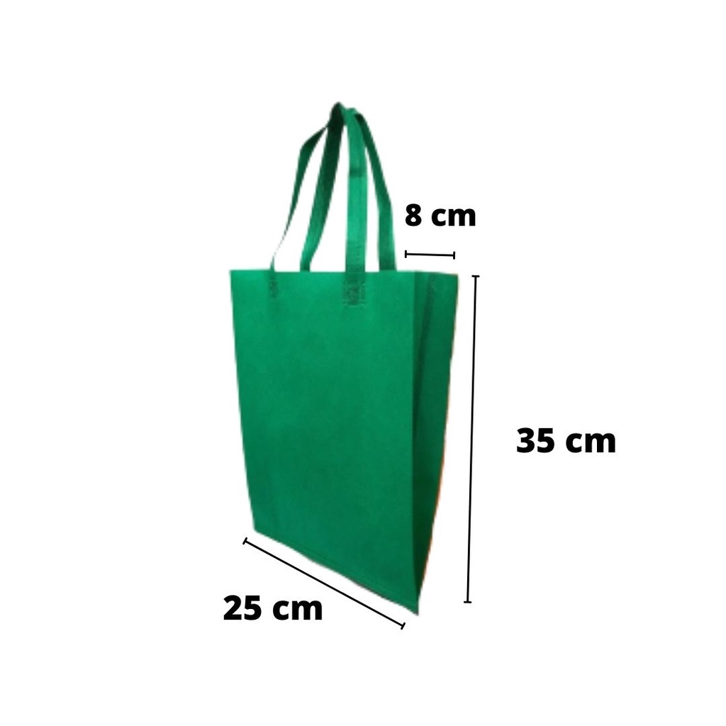 

Tas Spunbond press 25x8x35cm / goodie bag murah / spunbun/tas kain/sembako