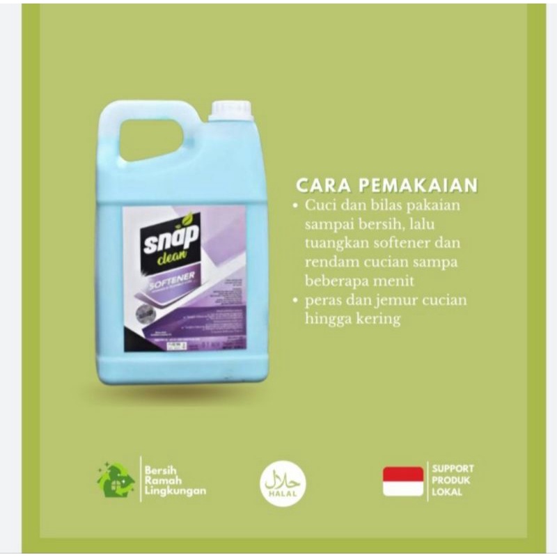 Softener Snap Clean - pewangi pakaian  (ojol)