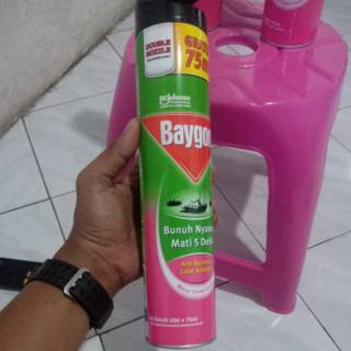 Baygon Anti Nyamuk Lalat  Kecoa Spray 600ml 75ml Shopee 