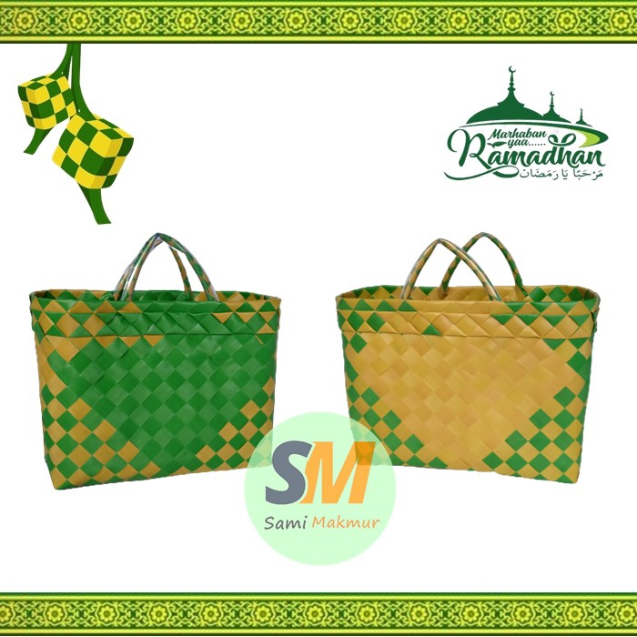 SPESIAL RAMADHAN IDUL FITRI - Tas Anyaman Plastik / Tas Parcel Bingkisan Hantaran Lebaran