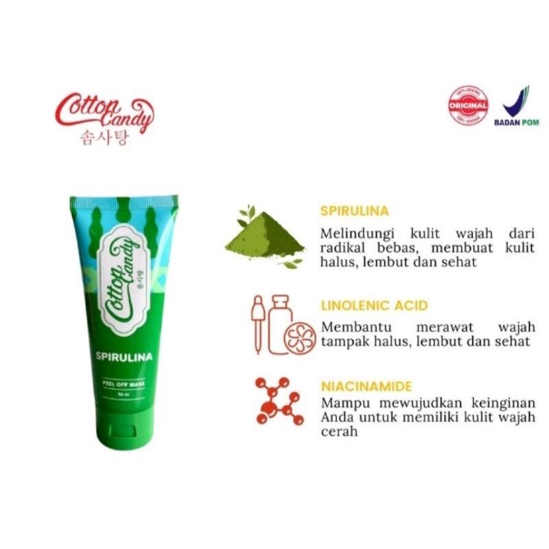 COTTON CANDY Spirulina Peel Off Mask 50 ml