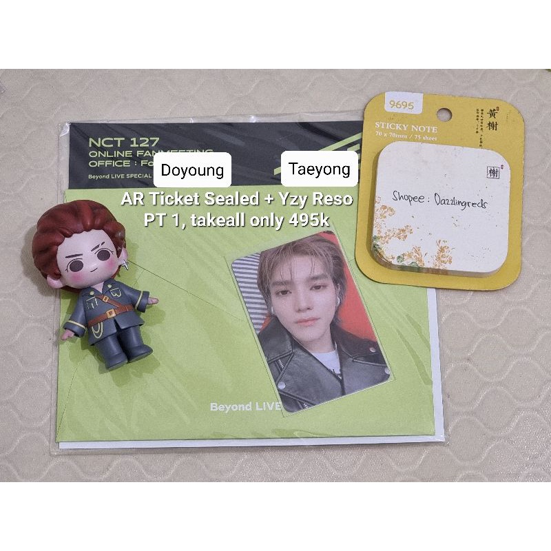 Ready Stock Taeyong Nunmul Yzy Yizhiyu Resonance + Doyoung AR Ticket Fanmeeting NCT 127 2020 2021 Ja