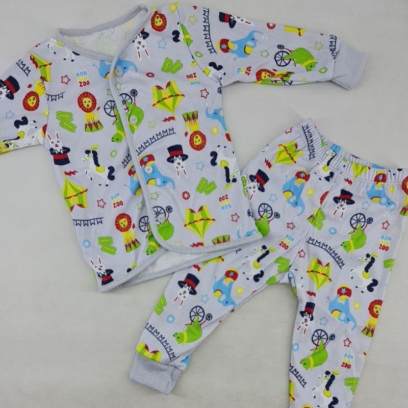 Sleepsuit Baby Murah Romper Jumper / Baju Bayi Murah DEFECT sale-Set KD PJG CIRCUS3-6