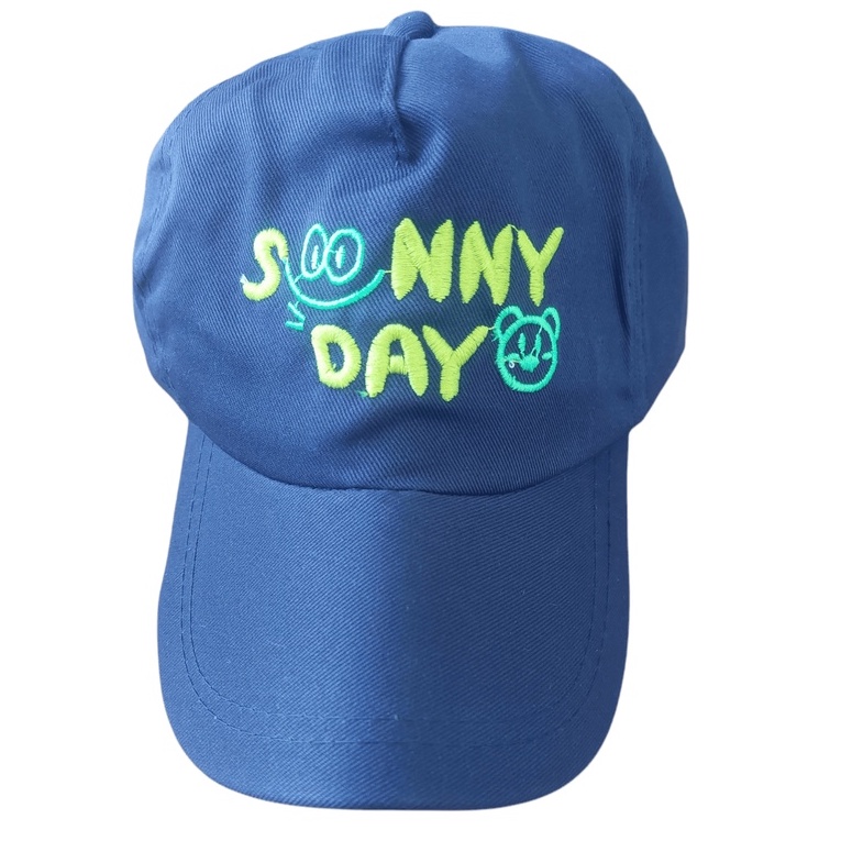 TOPI BASEBALL ANAK LUCKY GIRAFFE / JUST DO IT / SUPER DINO / SUNNY DAY USIA 2-10 TAHUN LAKI PEREMPUAN-TOPI SUNNYDAY NAVY