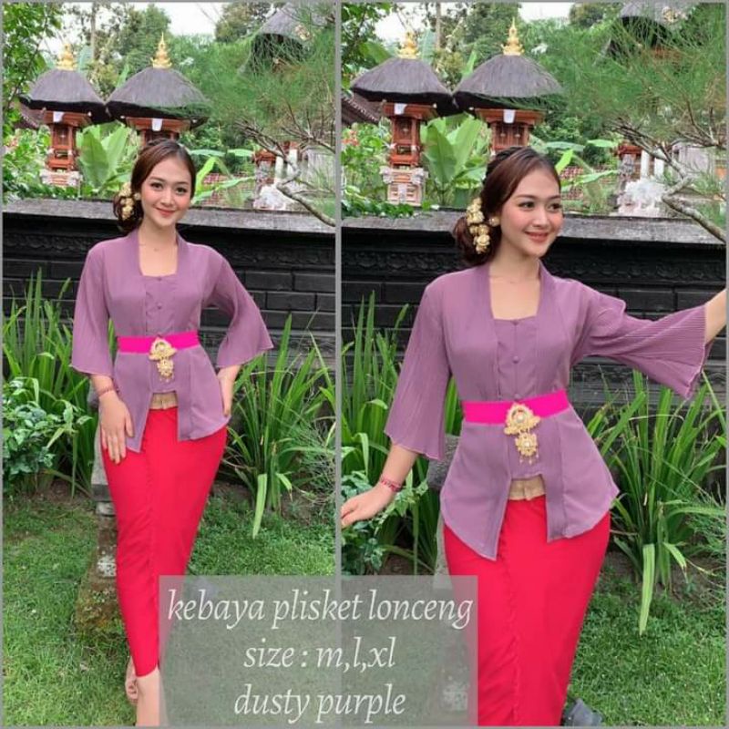 [SALE] KEBAYA BALI JADI PLISKET TANGAN LONCENG (ATASAN KEBAYA SAJA)