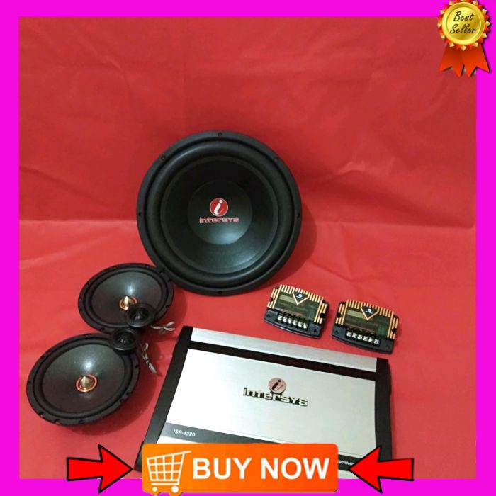 Paket Pull Intersys Power Subwoofer and Speaker Split Intersys Audio Mobil
