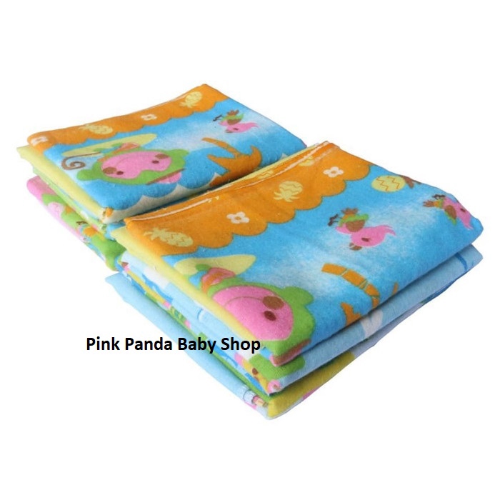 ½ LUSIN BEDONG LENDANG PANJANG Bahan Flanel Motif Animal Random Warna Mix Isi 6 Pcs Bedong Lendang, Panjang Selimut Bayi 150 x 45 cm Katun Flanel / Gedongan Panjang [550gr]