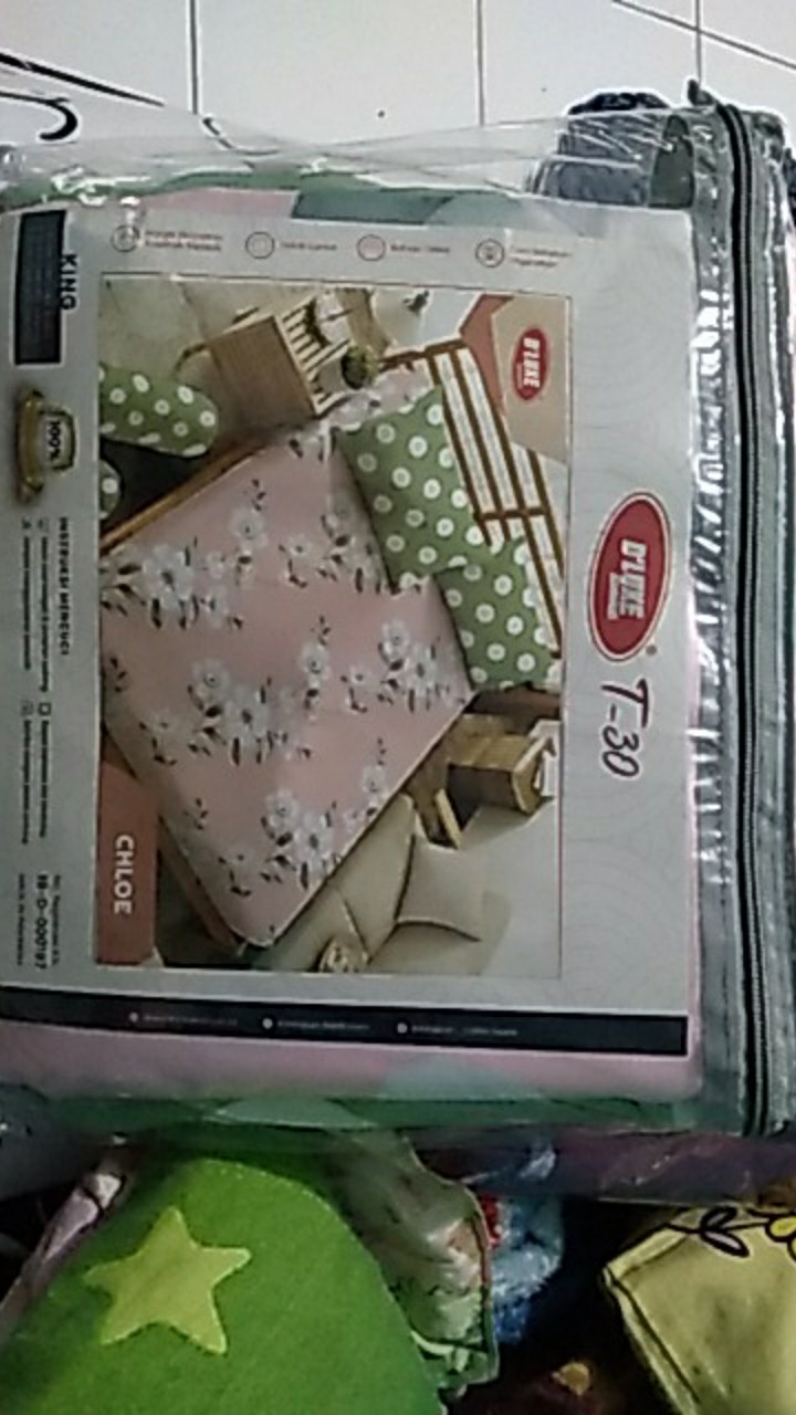 Sprei Deluxe Kintakun T.30 / Sprei Kintakun 180x200 / Sprei Murah 160x200 / Sprei Murah