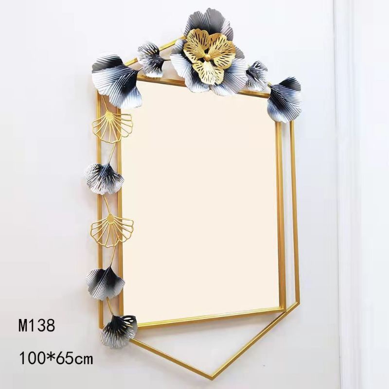 CERMIN MEWAH HIASAN DINDING DAUN PAJANGAN RUMAH KREATIF