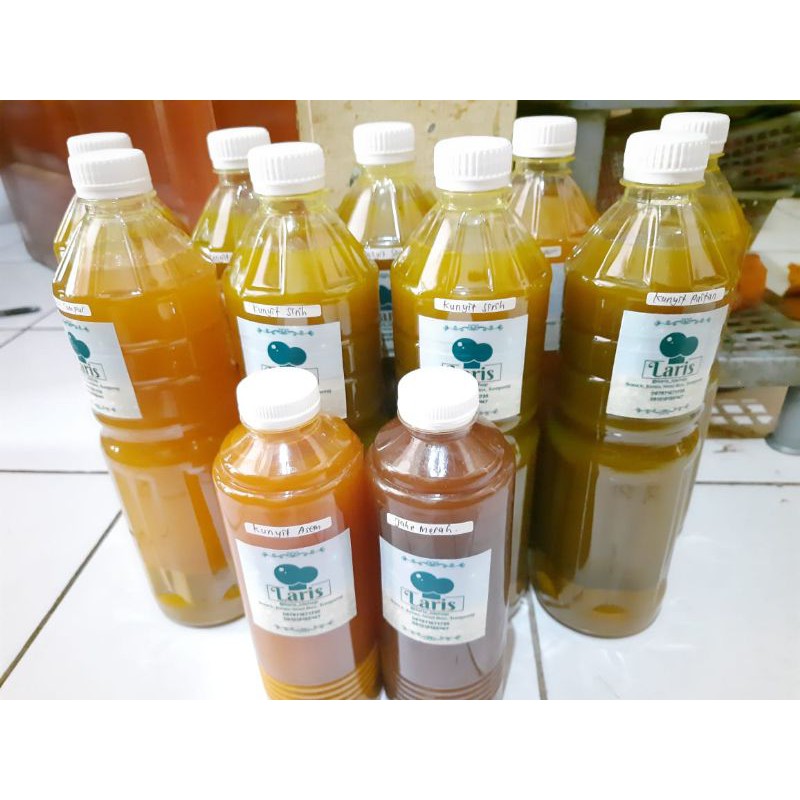 Jual Jamu Botol Kunyit Asem Beras Kencur Jahe 500ml Shopee Indonesia