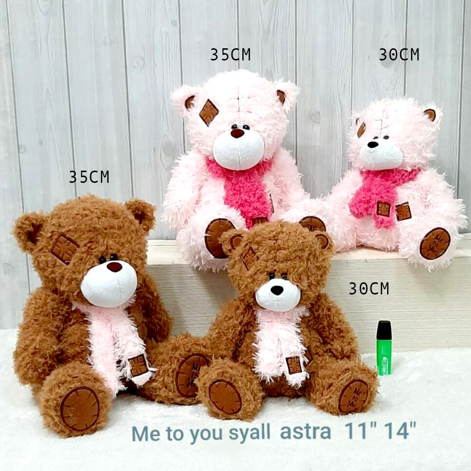 Boneka teddy bear syal me to you 35cm bear beruang teddy astra bunga syall