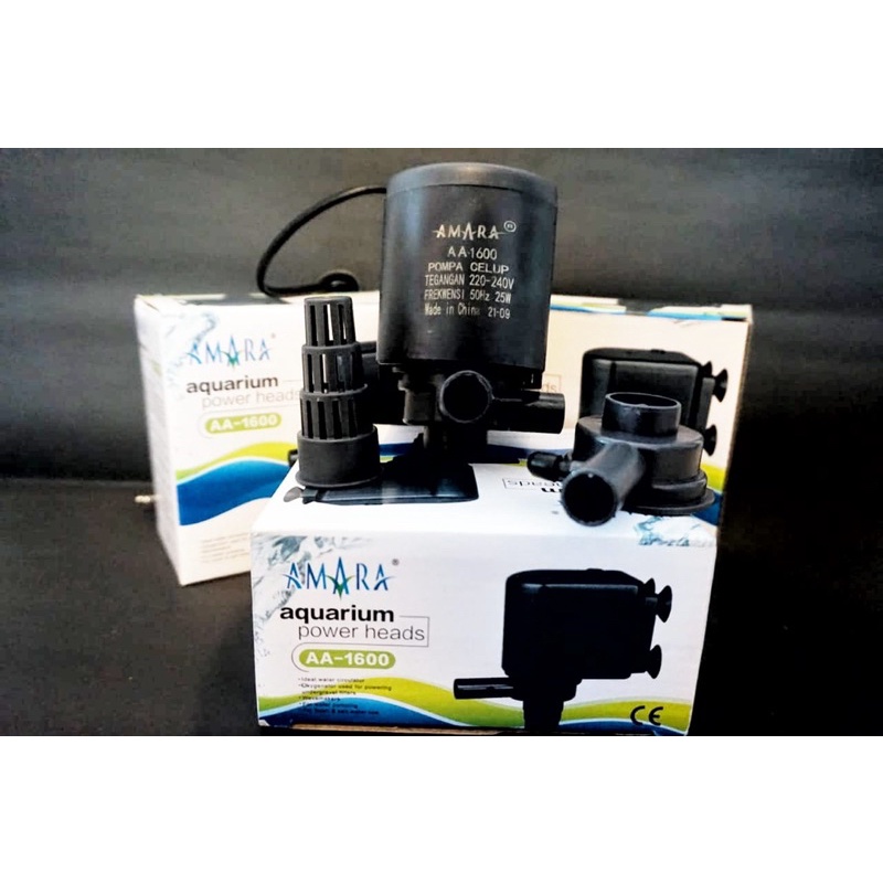 POMPA CELUP POWER HEAD FILTER AQUARIUM AQUASCAPE AMARA AA-1600