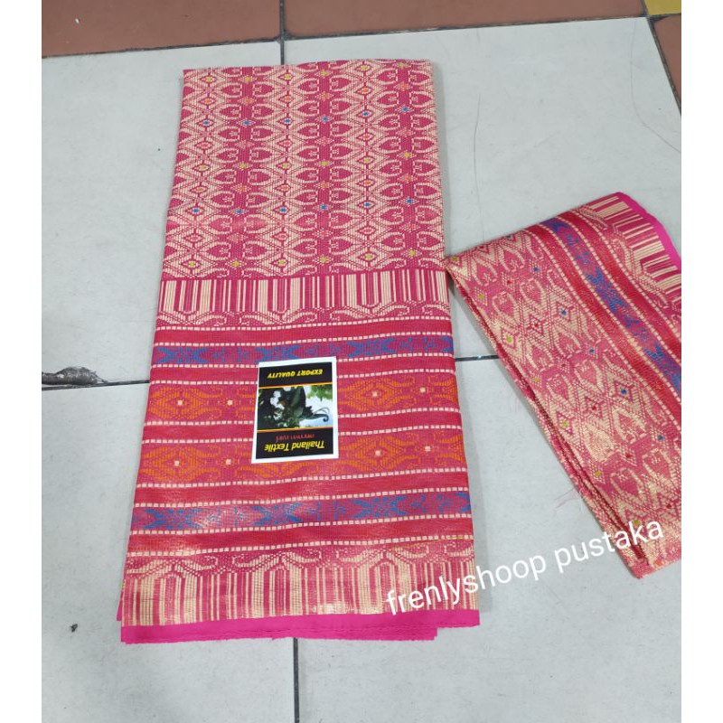 KAIN SONGKET SET SELENDANG THAILAND /BAHAN SONGKET SELENDANG THAILAND TERBARU PREMIUM // Kain Songket Pesta Mewah Terbaru
