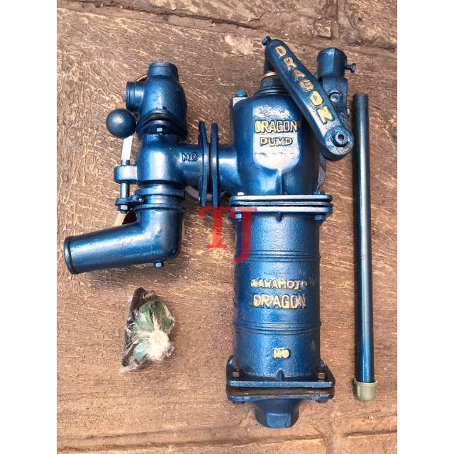 pompa air tangan manual DRAGON 1 set warna biru