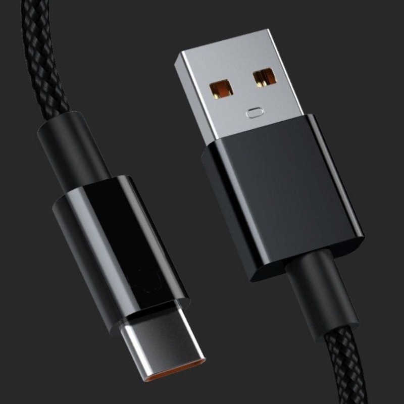 Kabel Data / Charger USB Tipe C Fast Charging 66W 6A Panjang 1 / 2m Untuk Smartphone