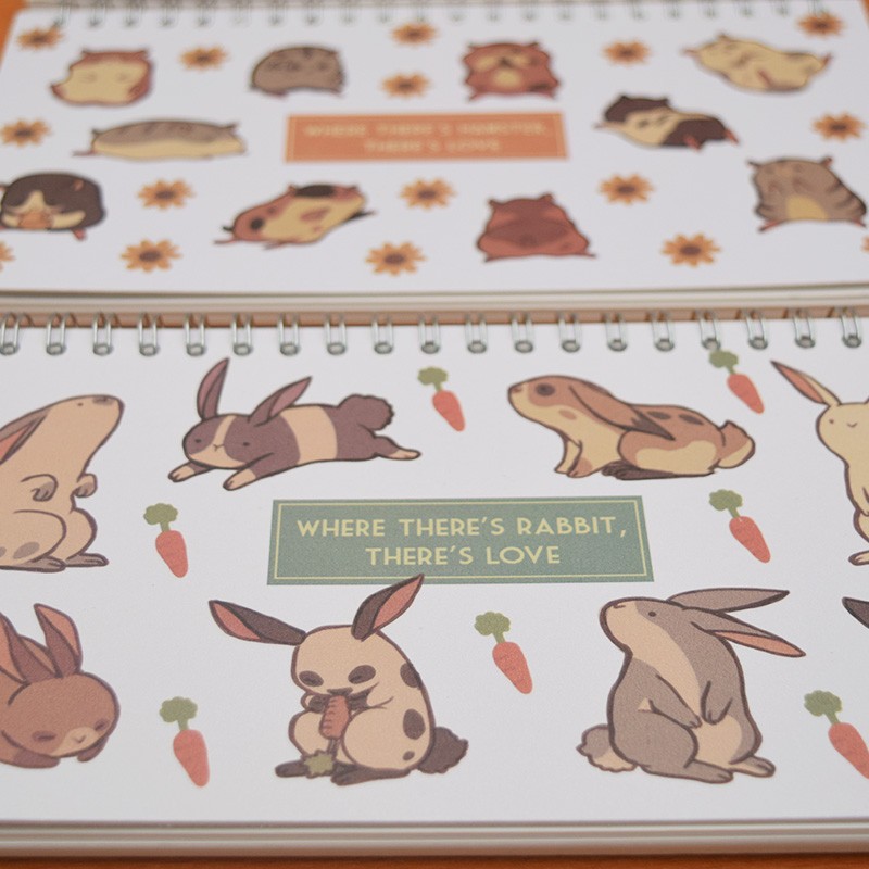 

Agenda Planner Love Your Pet Spiral Weekly Planner [Rabbit] Eym House