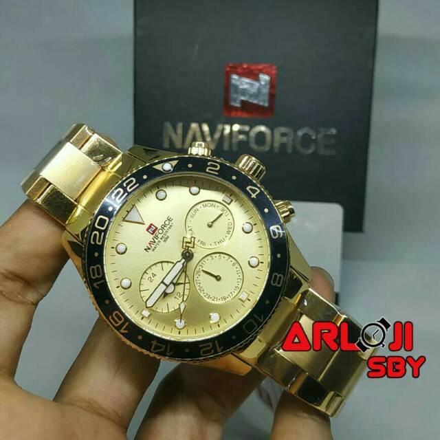 Jam pria Naviforce 9147 original sport