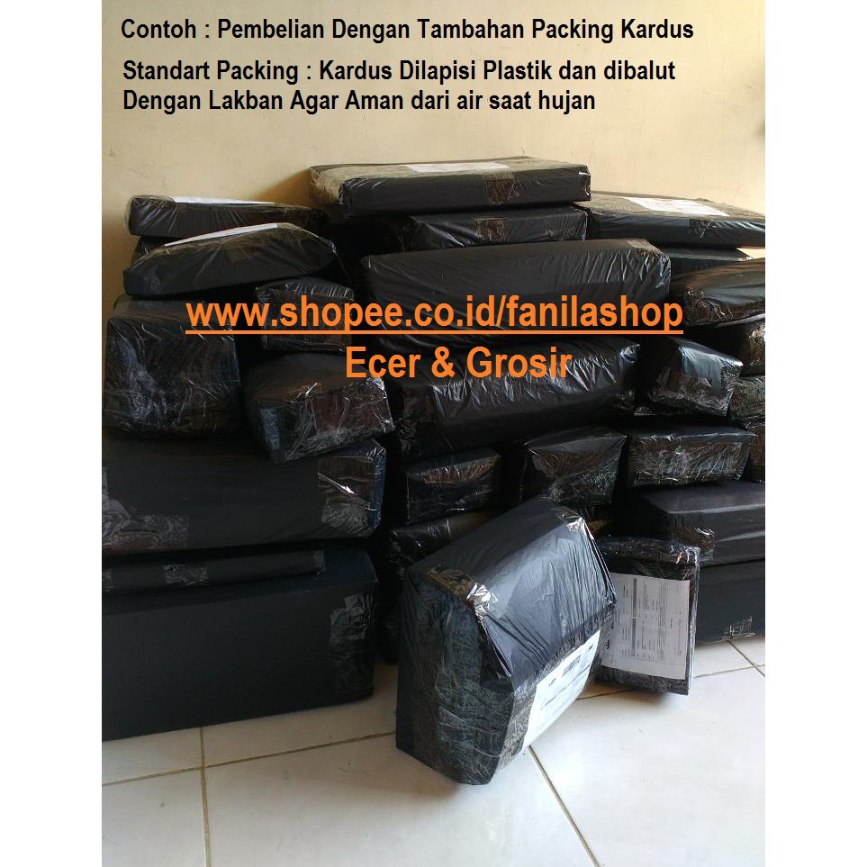 Packing Kardus Pembelian untuk keamanan pengiriman barang fanila shop - fanilashop packing kardus