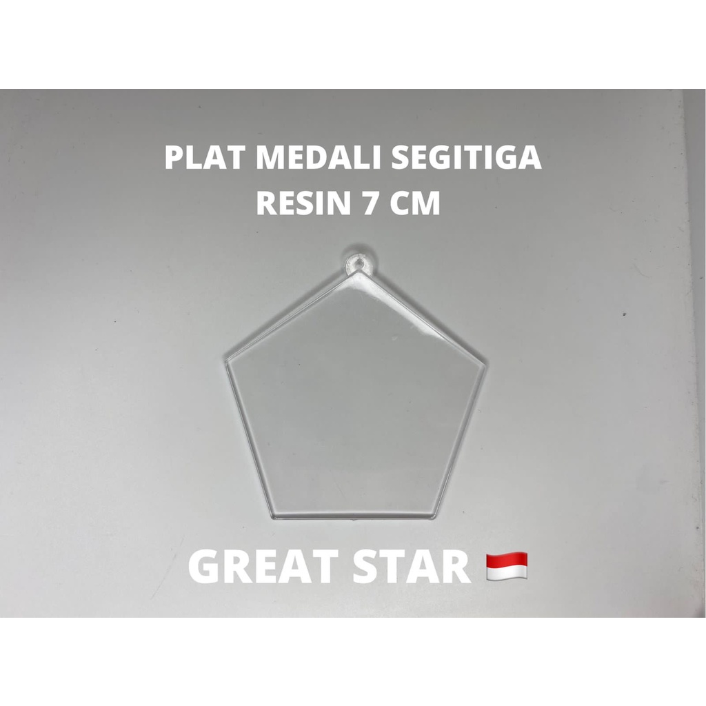 

Plat medali segilima arcrilik 7cm x 7cm Tebal 2mm