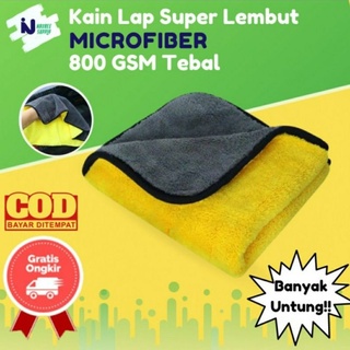 Kain Lap Microfiber tebal dua sisi - Kain lap mobi/motor