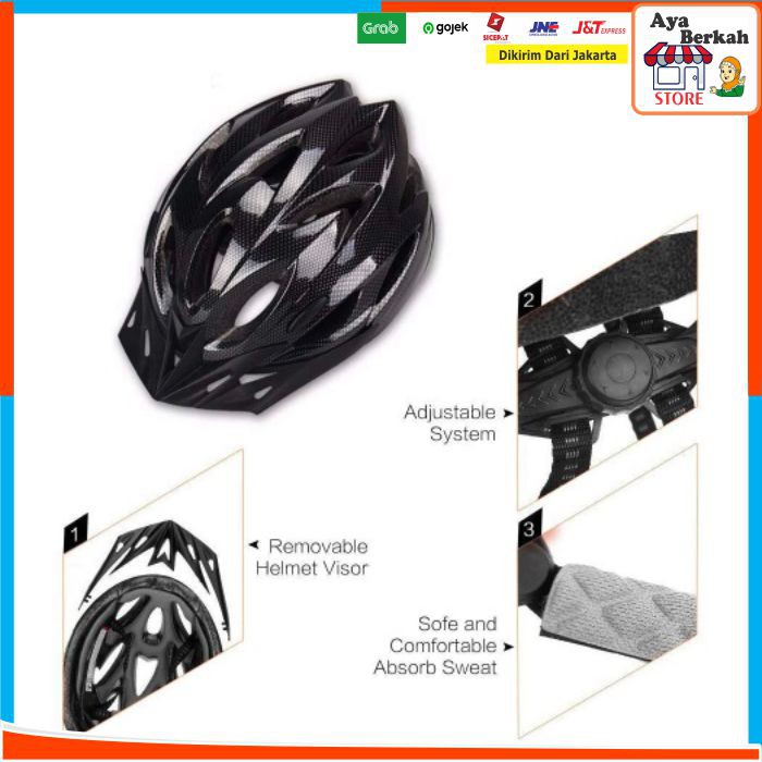 Helm Sepeda Murah Helmet Biycle Road bike MTB Lipat Bahan PC dan EPS Dewasa