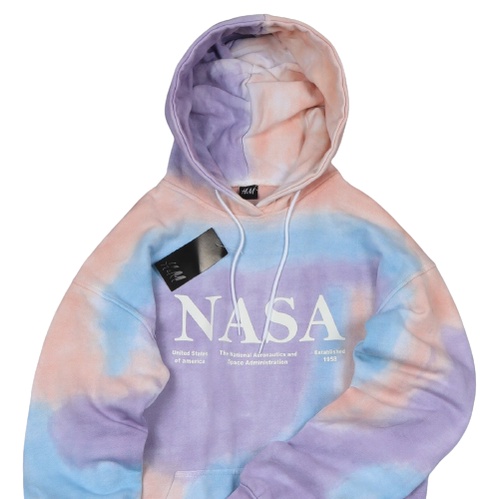 Jaket Sweater Hoodie TIE DYE NASA TIE DYE PELANGI – Lilac Edition Trendy Casual Unisex Good Brand Qua