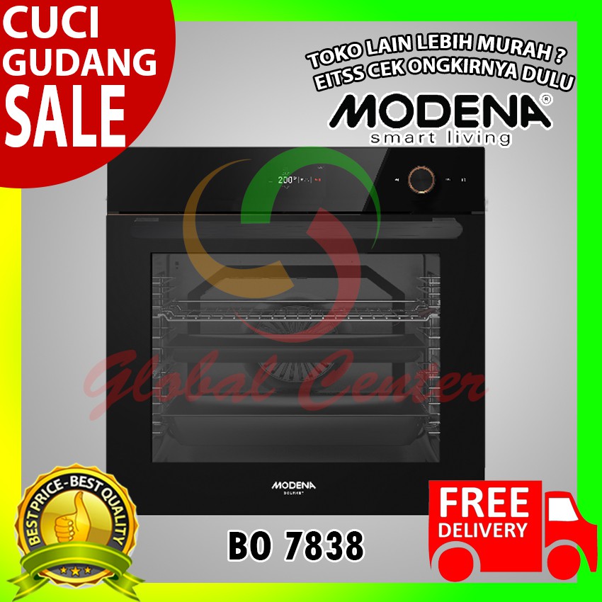 Oven Listrik Modena 60cm - BO 7838 - Garansi Modena