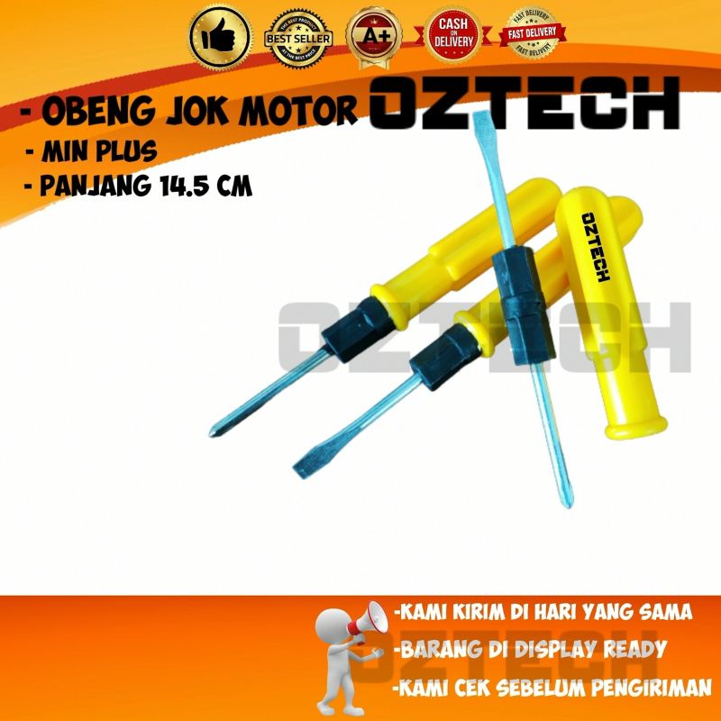 Obeng jok motor kecil bolak balik 14.5cm