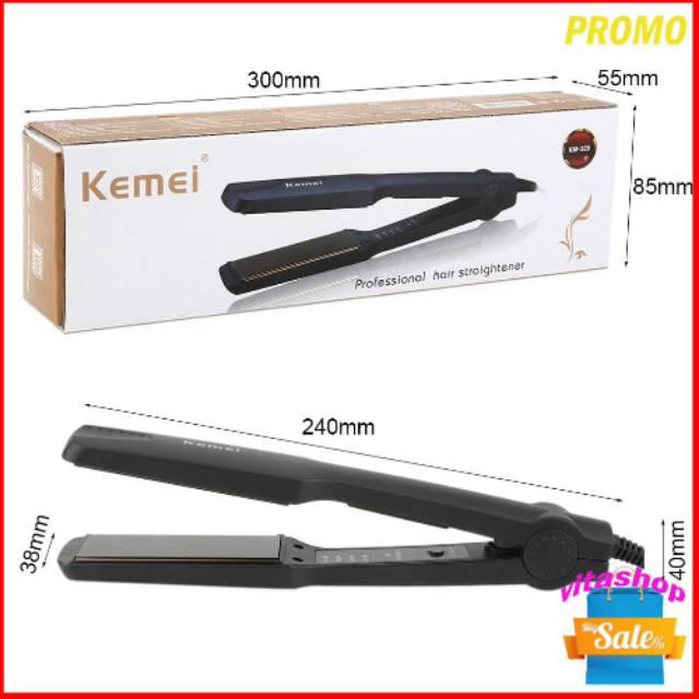 Kemei km-329 catokan pelurus rambut temperatur suhu