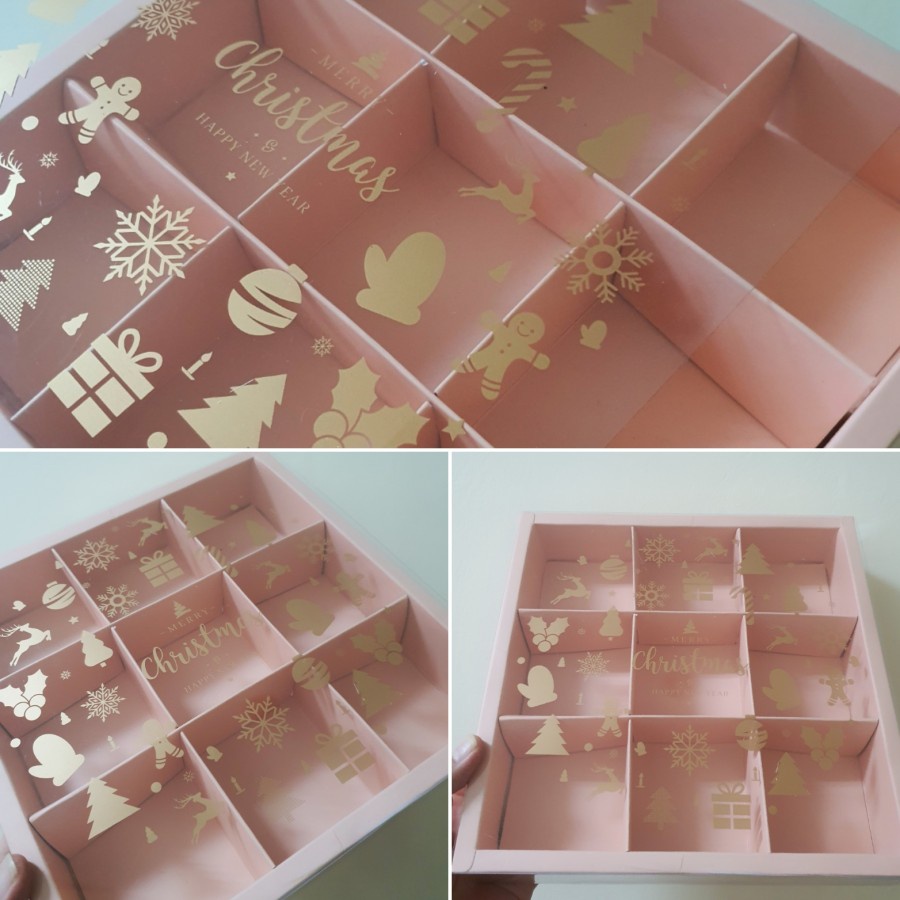 

(5pcs) dus packaging hampers kue pie natal kardus kemasan dessert box parcel fruitpie edisi merry christmas