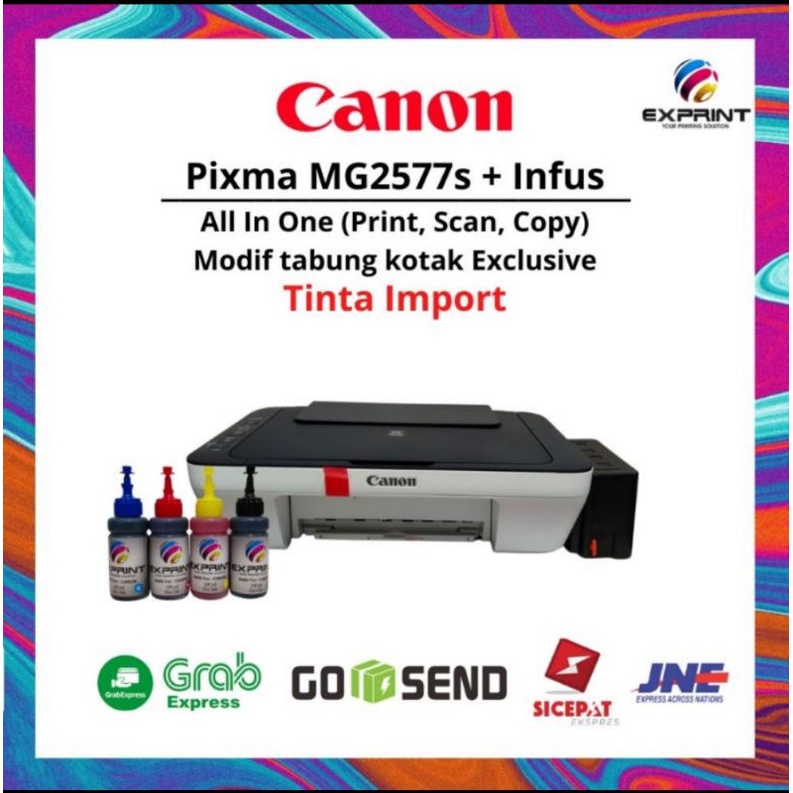 Printer Canon Pixma MG2570s All In One+infus Tabung Box