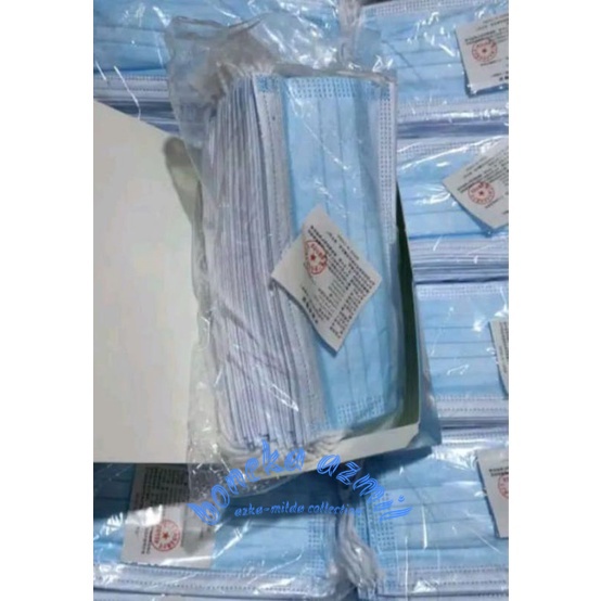 Masker disposable 3 ply earlop harga satuan