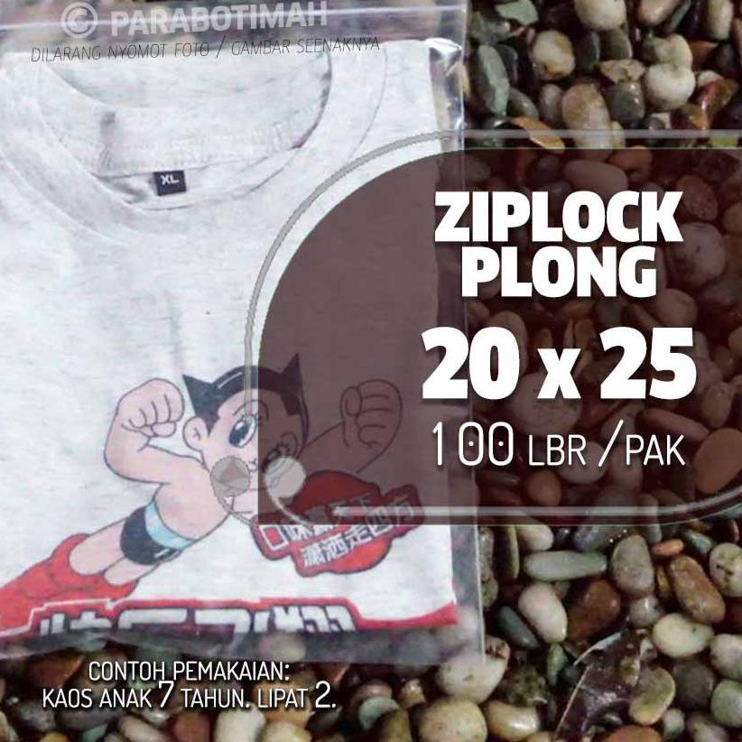 

Plastik klip plong ziplock 20x25 packing hijab skincare coffee shop boxer baju anak buku A5 dll