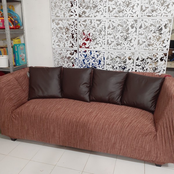 Bantal Sofa Mobil Kulit waterproof 60x60 70x70 kotak sarung kasur tidur pillow