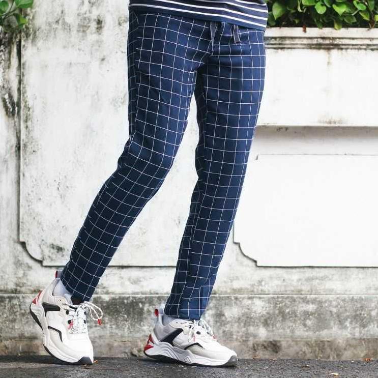 CELANA CHINO TARTAN GARIS KOTAK | SGS.01Jl22p
