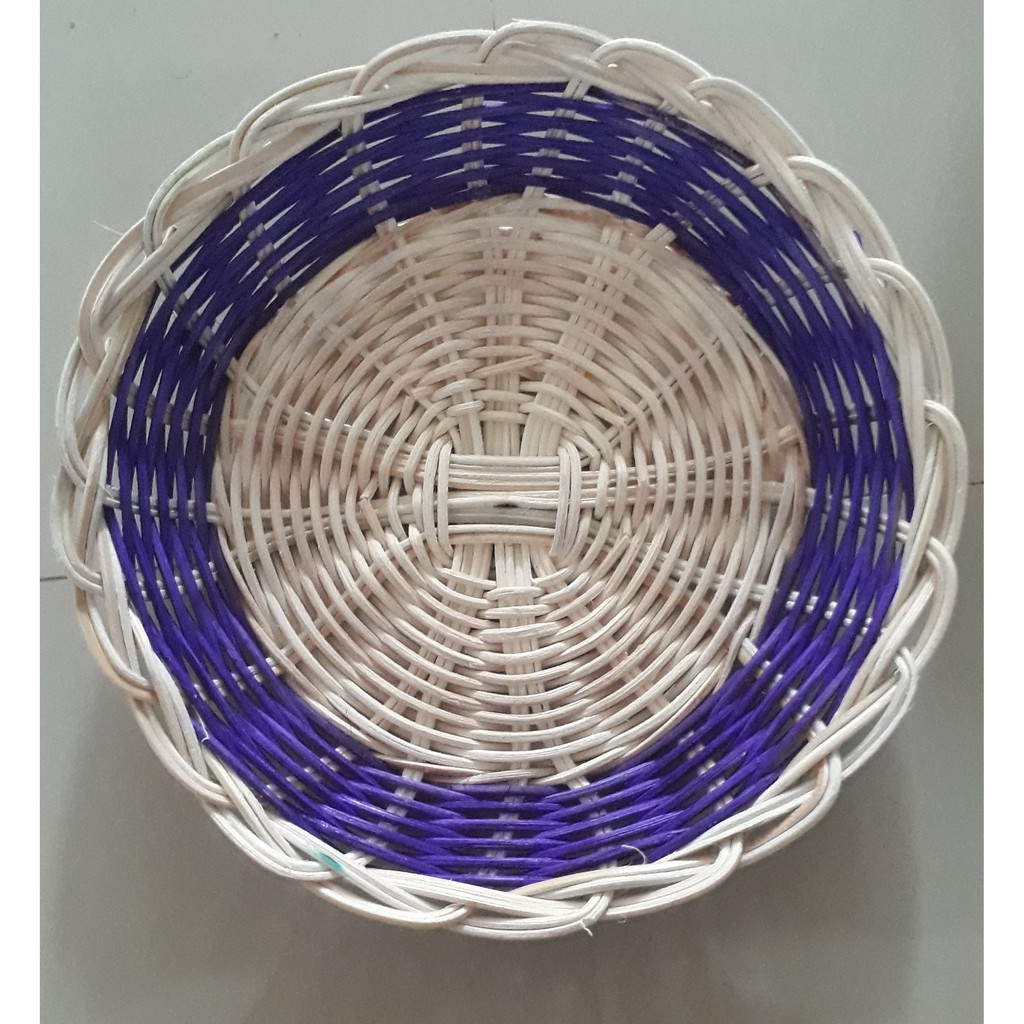 Piring rotan/ Piring ayaman rotan/ Piring Anyaman Rotan Asli Cantik Unik warna murah/Piring Anyaman